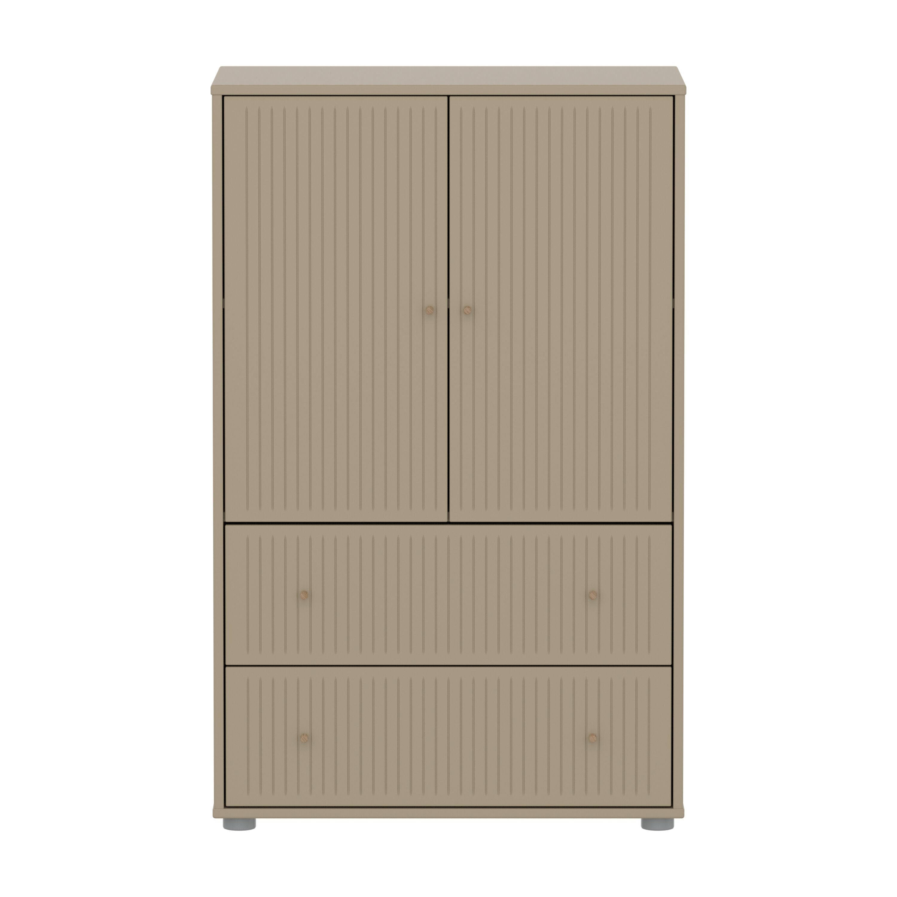 SAGA Schra grv 2 Schbl oat,oak kno/pla.F - Oat / B: 75.0 cm x T: 45.0 cm x H: 120.0 cm