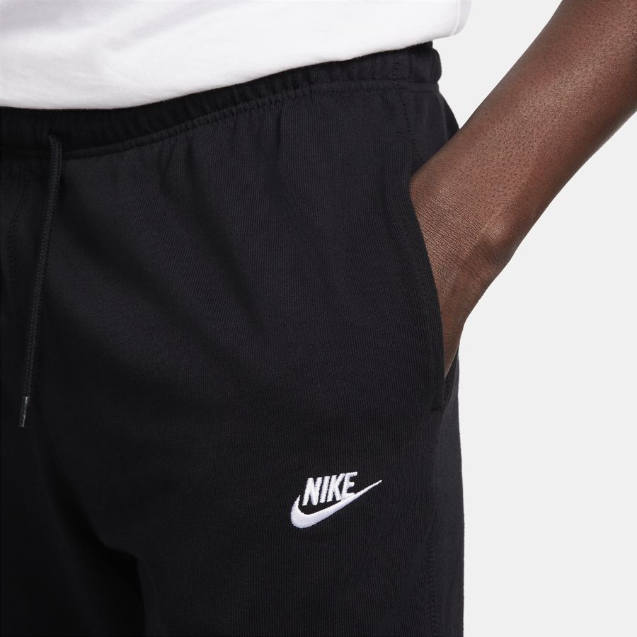 Nike Club Men's Knit Joggers BLACK/WHITE