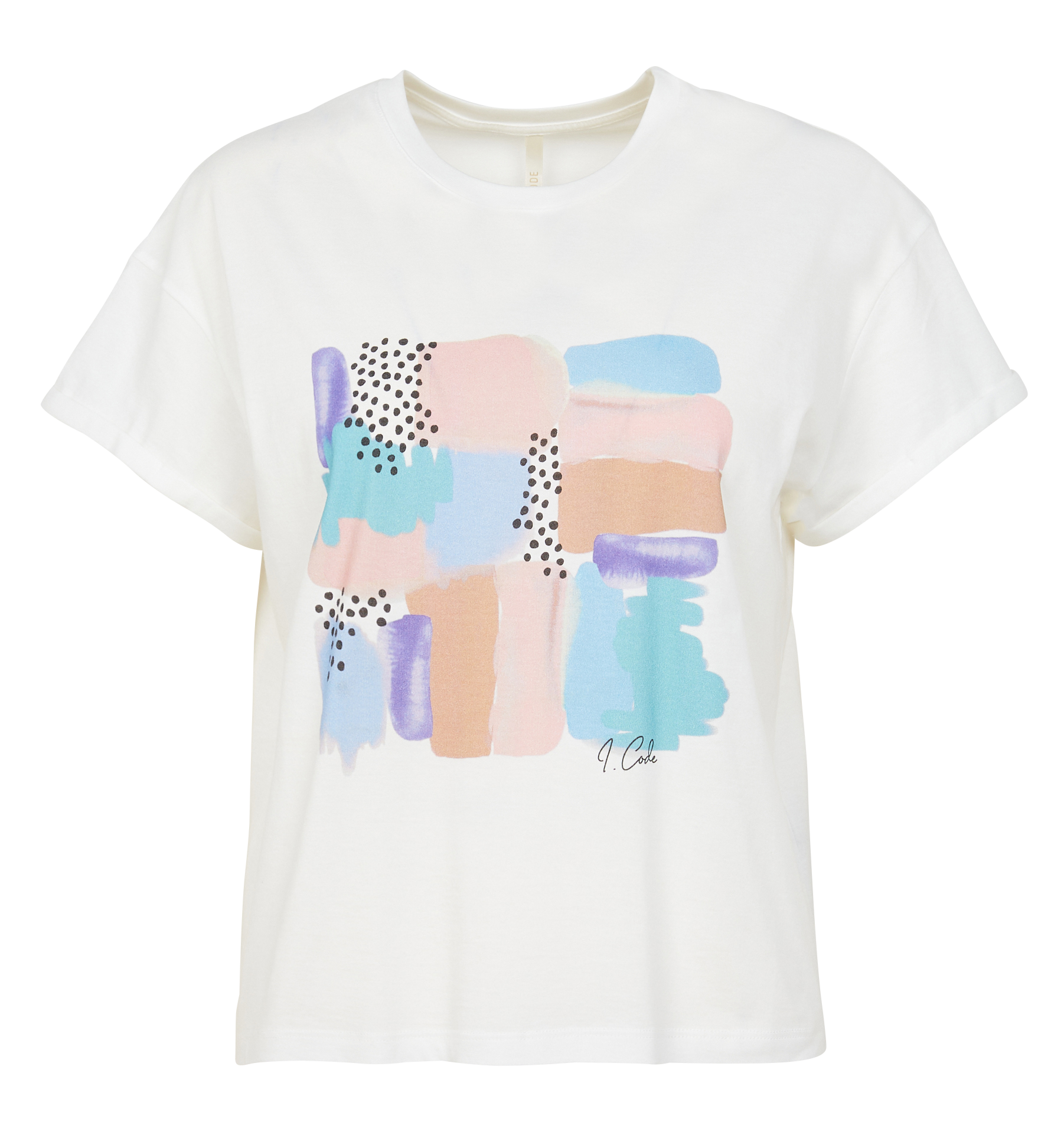 Tee-shirt col rond en coton | Blanc