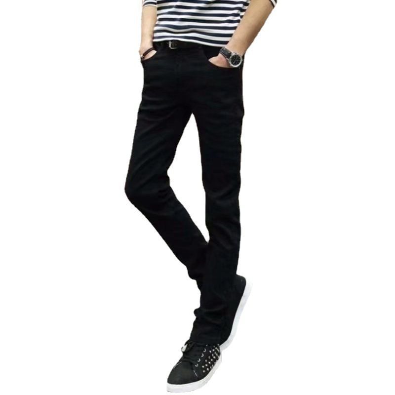 Urtishia - Hoge taille effen jeans