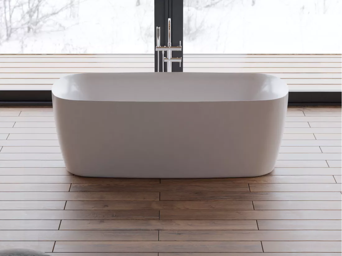 Baignoire îlot ovale SWING L. 170 x l. 80 cm, by SPALINA