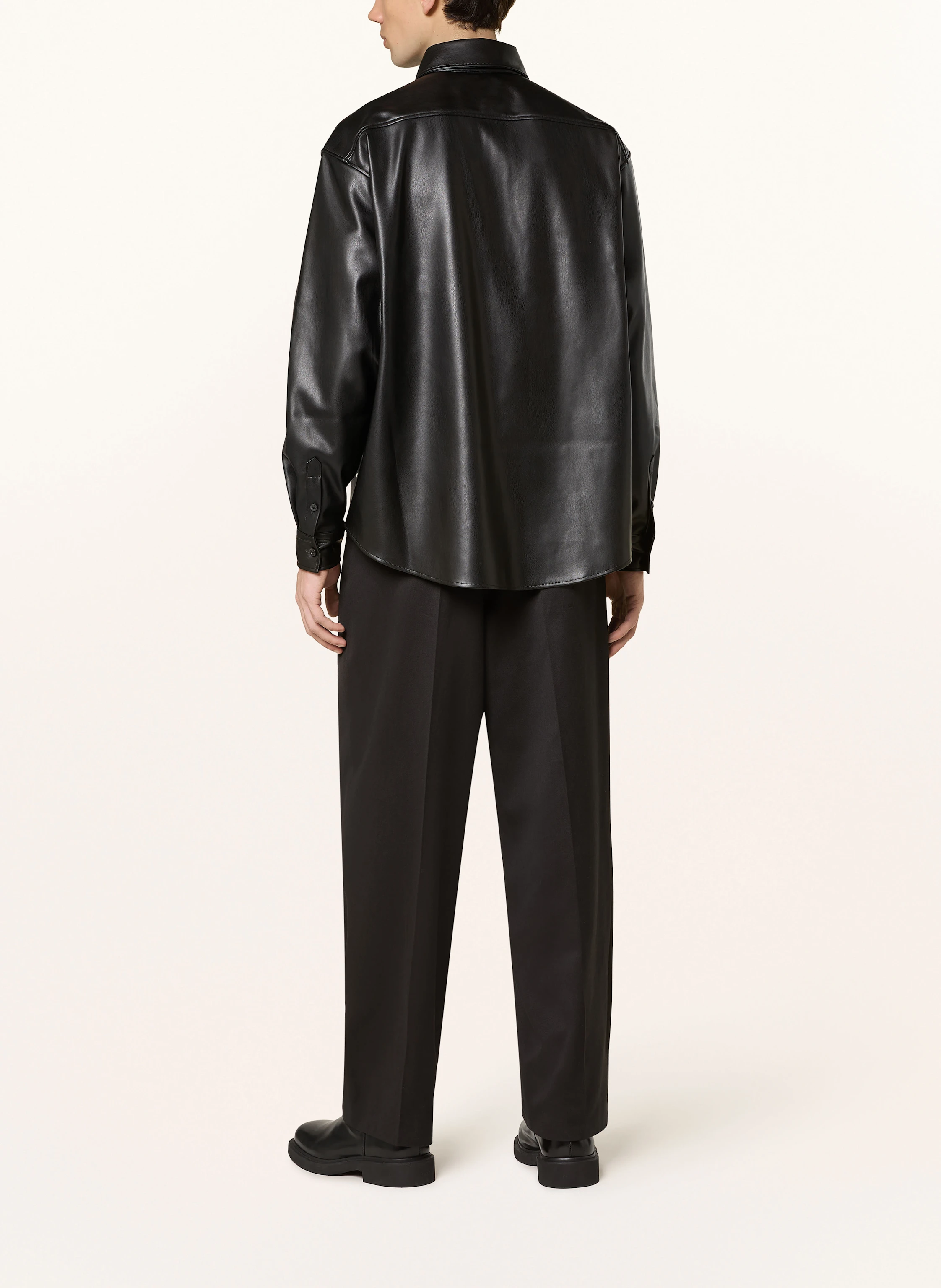 HUGO Overshirt ELLISOE in Lederoptik