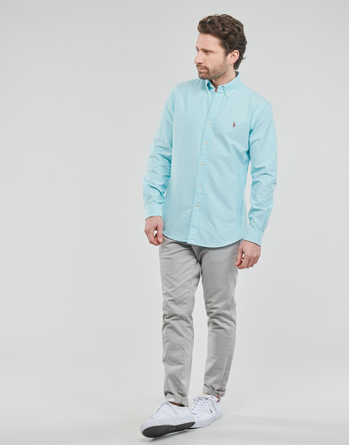 Polo Ralph Lauren - CHEMISE COUPE DROITE EN OXFORD Turquesa