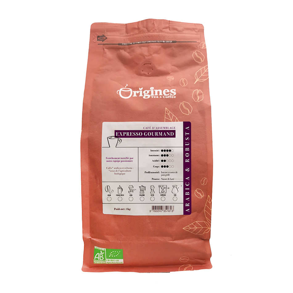 Café en grains bio - Expresso Gourmand