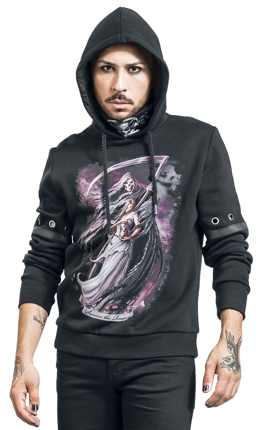 Gothicana X Anne Stokes - Sweat à capuche avec Faucheuse | Gothicana by EMP Sweat-shirt à capuche