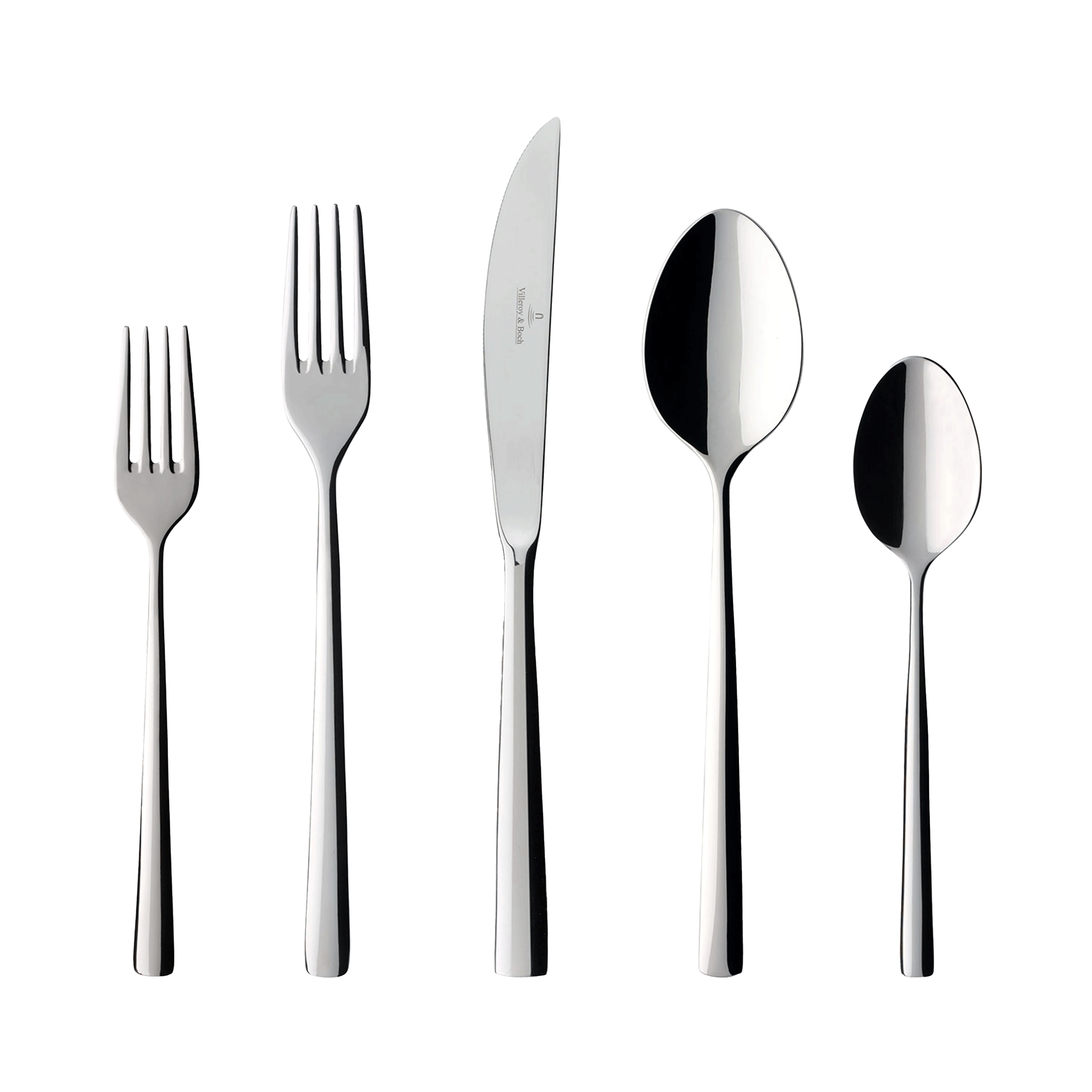 Piemont 40-piece flatware set stainless steel