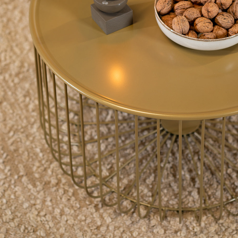 Bronx71 Salontafel Senna goud metaal