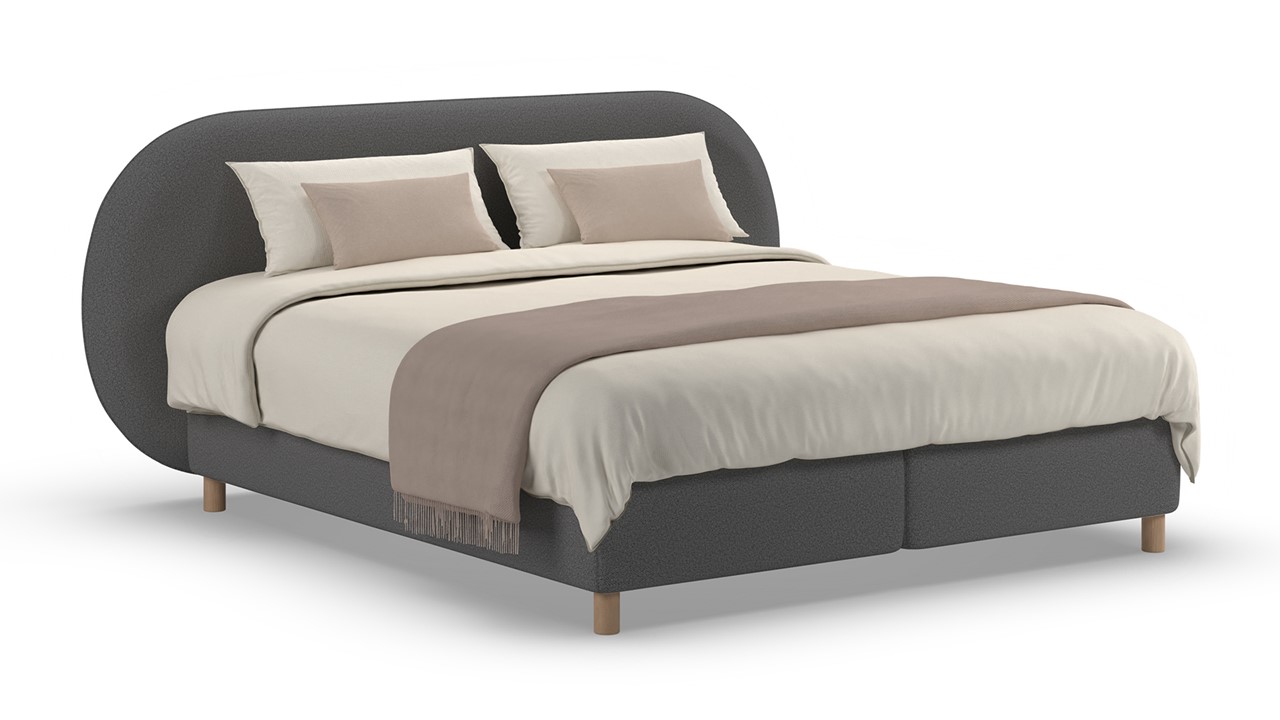 Boxspring Flow - Warm wool anthracite