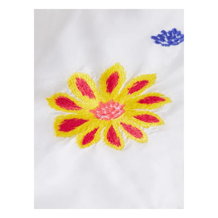 Scotch & Soda Pantalon Court Fleurs Brodées | Blanc