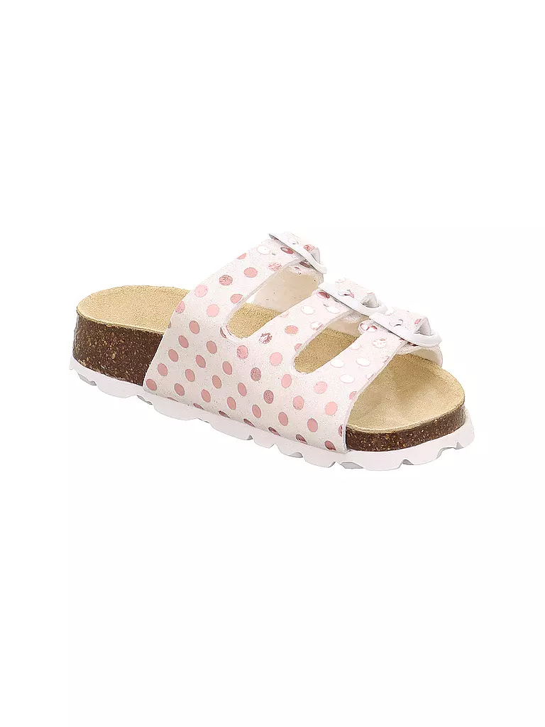 SUPERFIT Mädchen Hausschuhe - Pantoffel  weiss