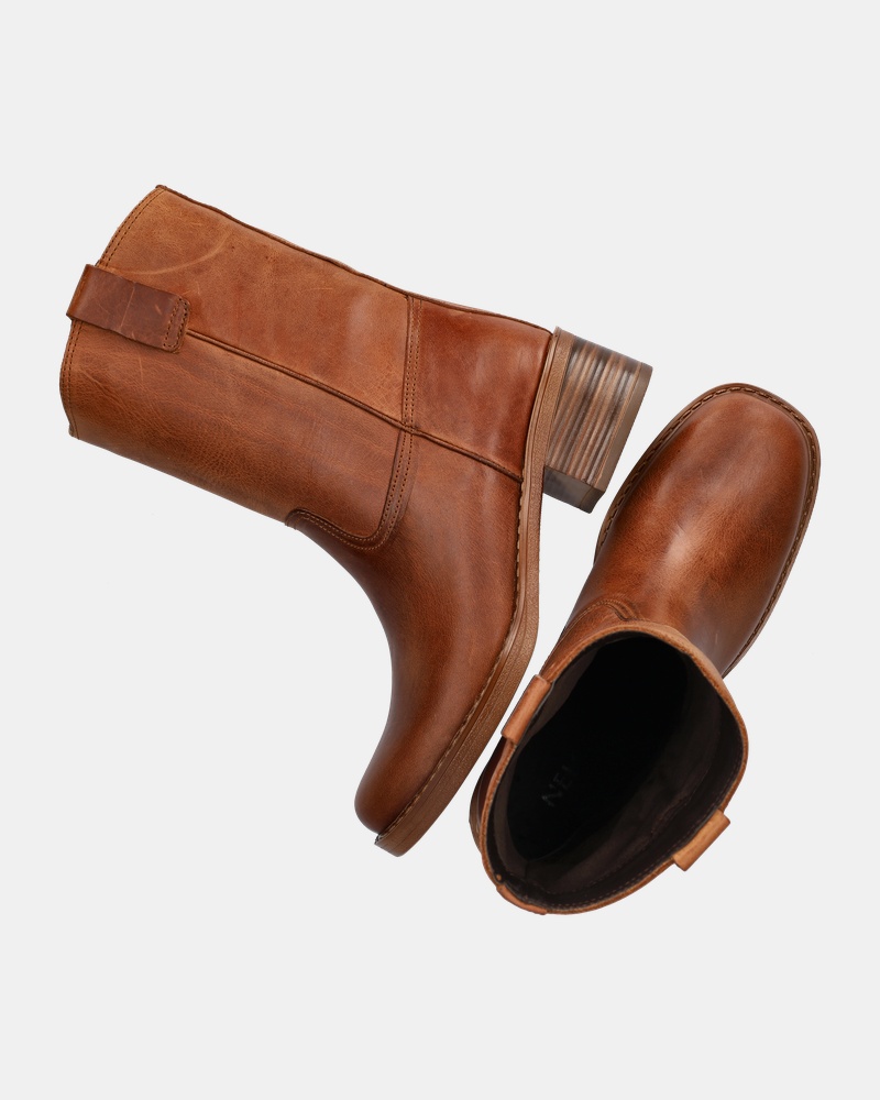 Nelson Rits- & gesloten boots  - cognac