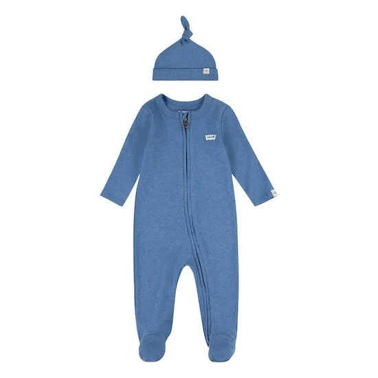 Ensemble Combinaison + Bonnet   Bleu marine        de               Levi's Kids