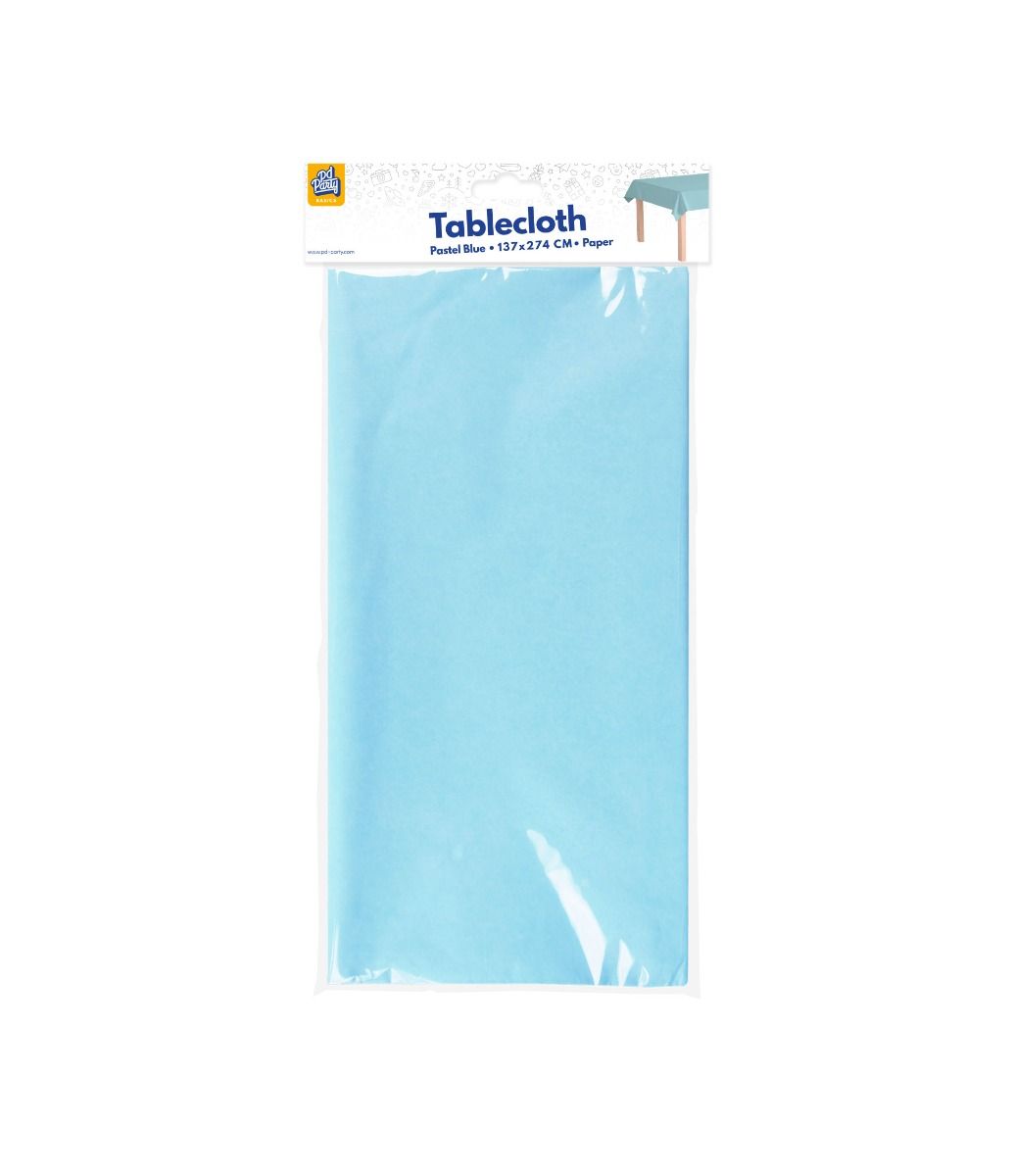 Blauwe Tafelkleed Pastel 2,74m