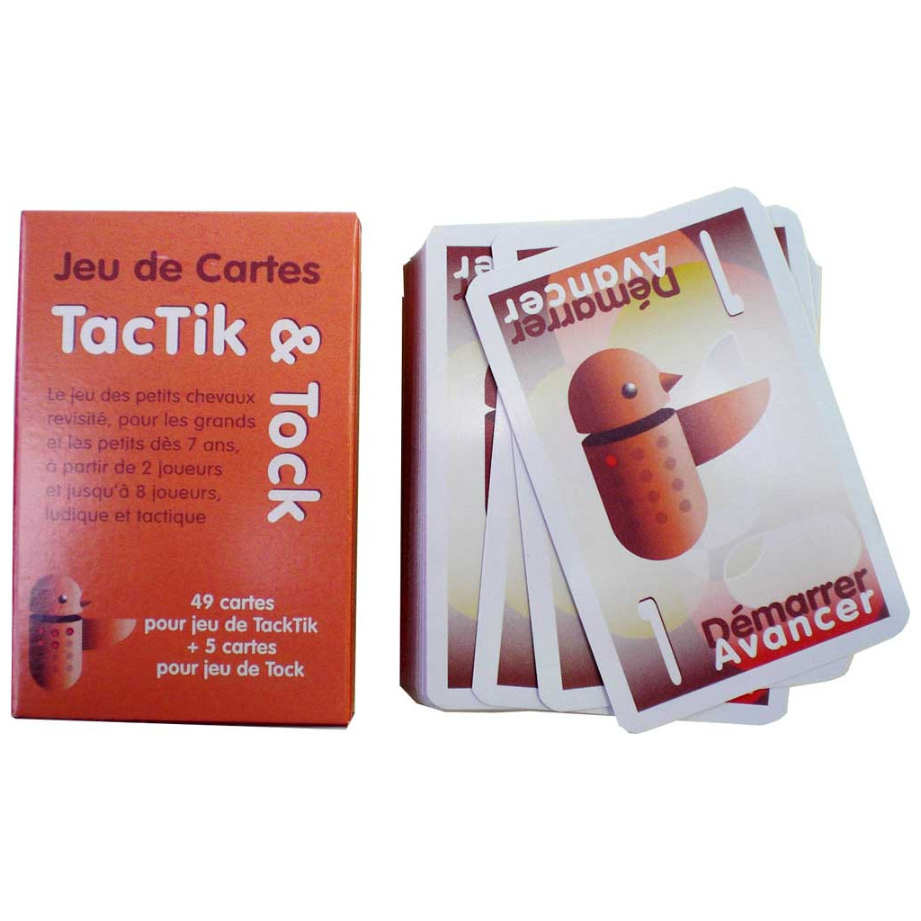 Jeu 54 cartes TacTik & Tock