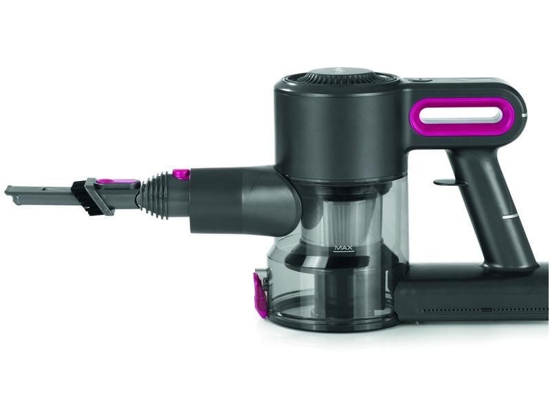 MAXXmee Akku-Hand- und Stielsauger Anthrazit/Pink Kompakter Akku Zyklon Staubsauger