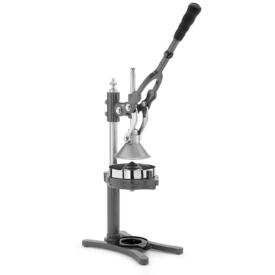 Hebel-Zitruspresse Hadarit mit Edelstahlpresskegel, Anthrazit