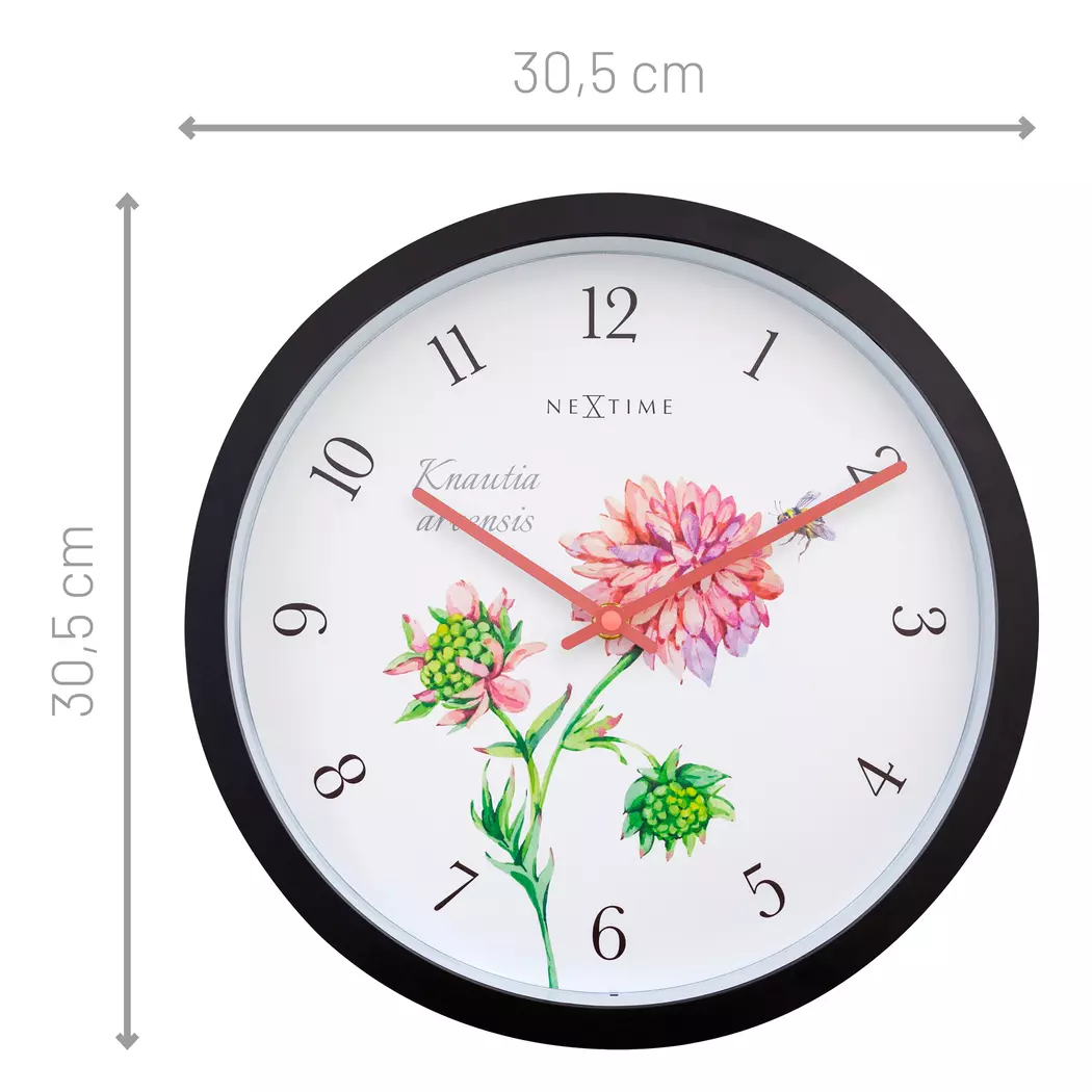 Quarzwanduhr Knautia Ø 30,5 cm