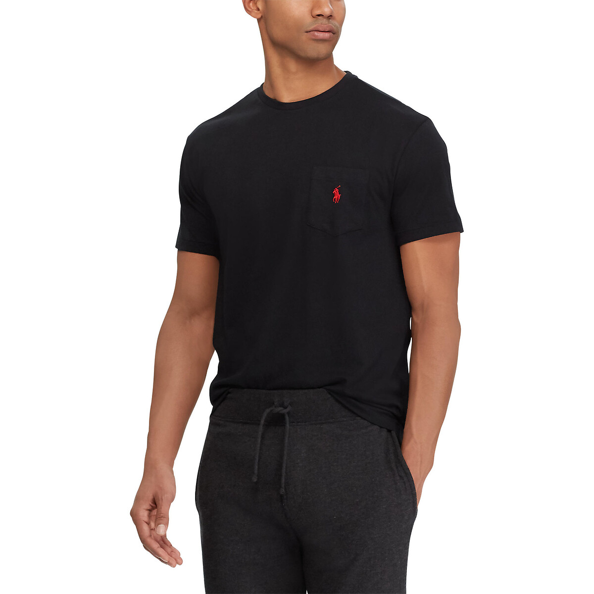 POLO RALPH LAUREN<br>Camiseta de gola redonda em malha de algodão