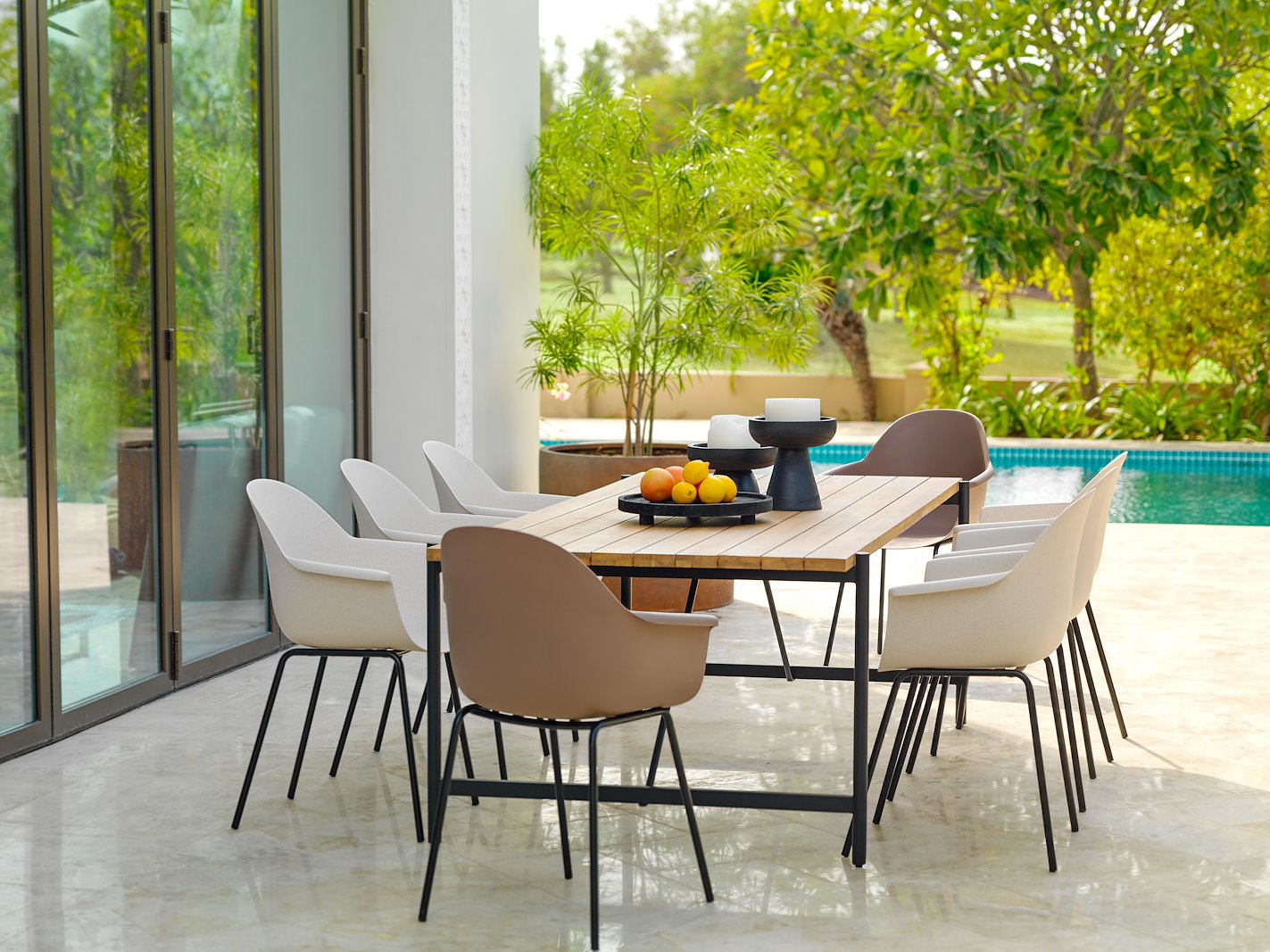 Luna spisebord 220 x 100 heltre acasia