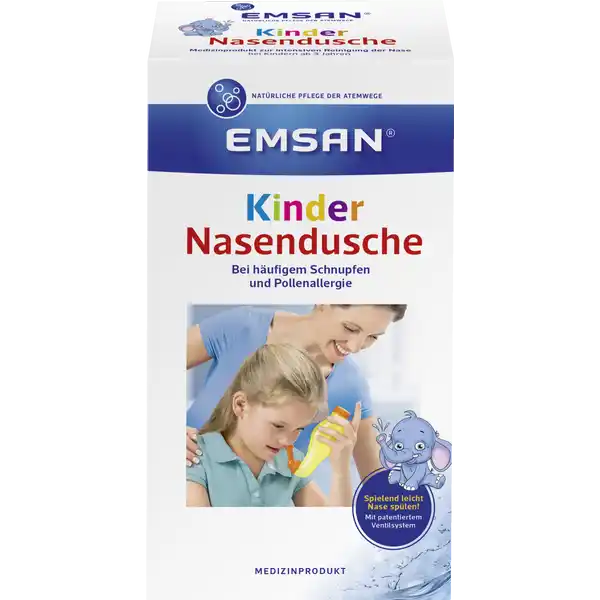 Emsan Kindernasendusche + 10 Beutel Salz