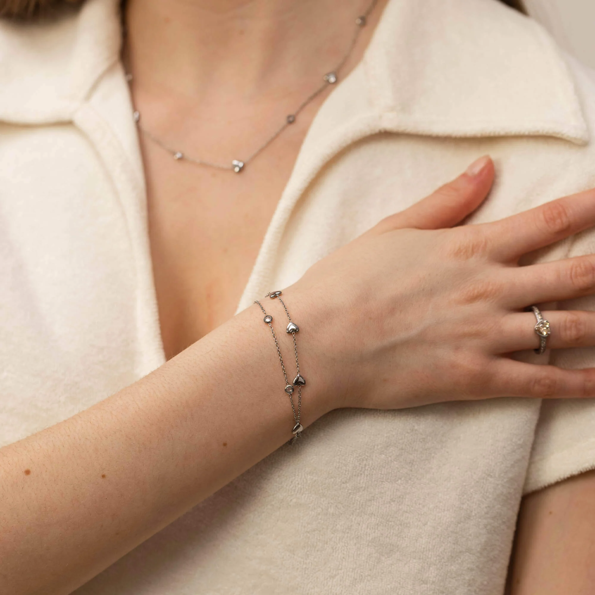 Glitter Heart Armband - PURELEI