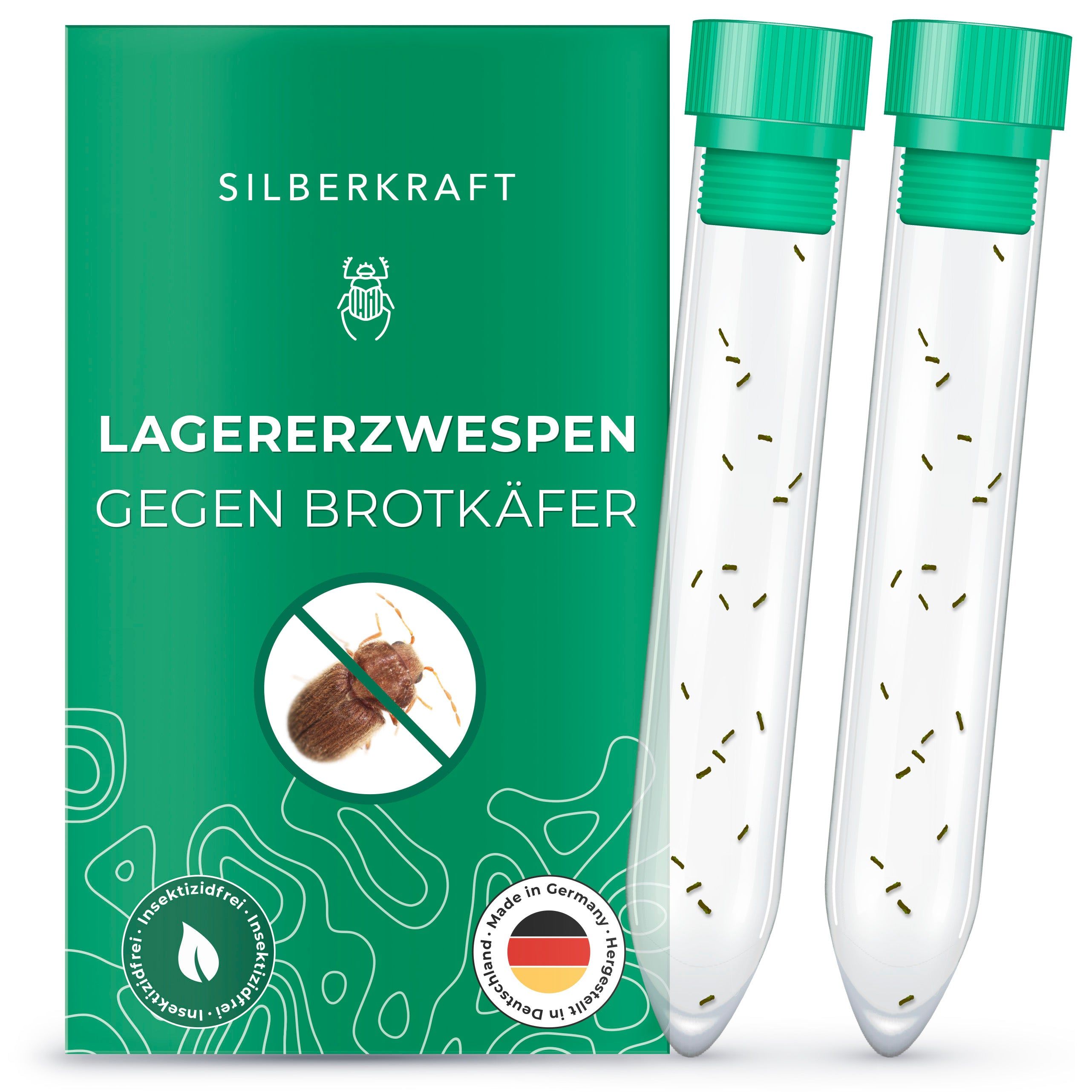 SILBERKRAFT Lagererzwespen gegen Brotkäfer