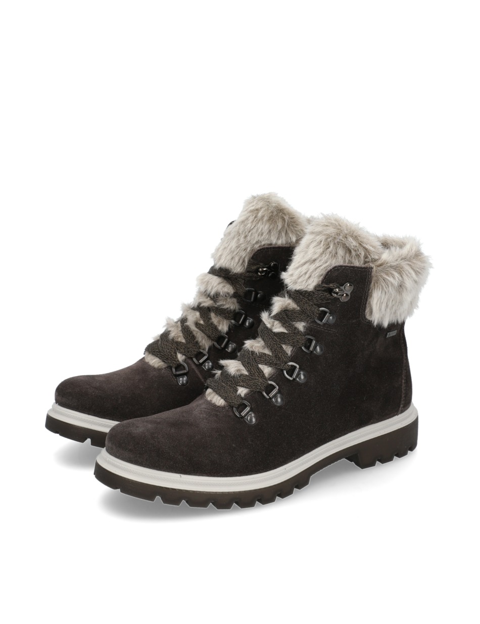 Veloursleder Schnürboot