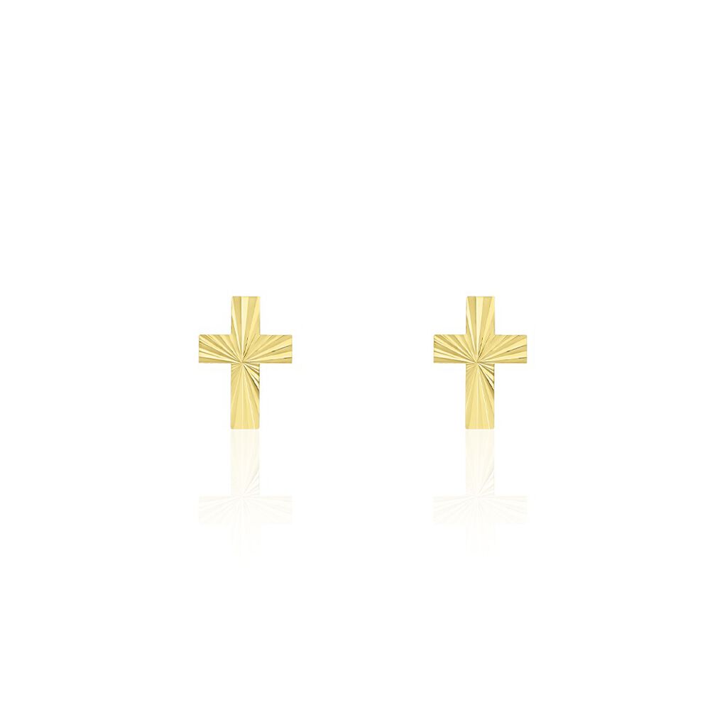 Boucles D'oreilles Puces Cristian Or Jaune