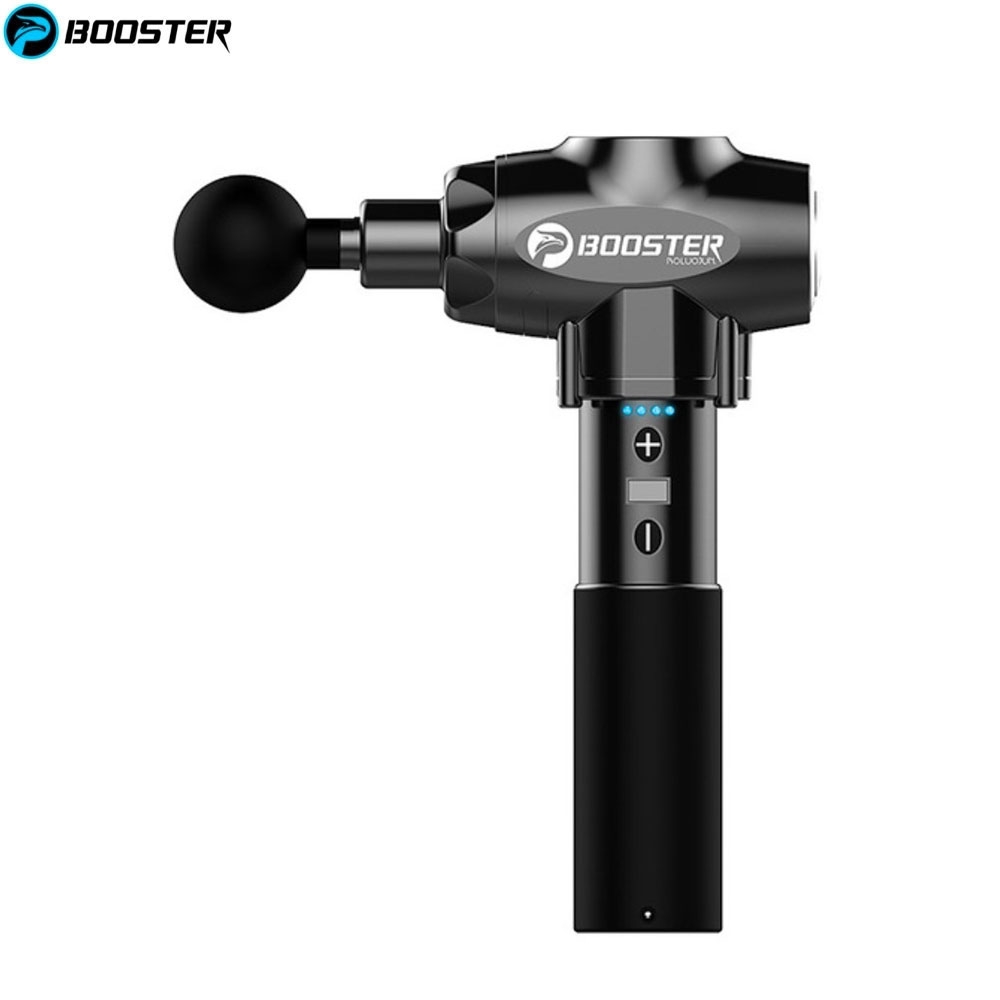 Booster E - Massage Pistole Elektronische Muskelmassagepistole zur Entspannung Massagegerät (2000mAh) - Schwarz