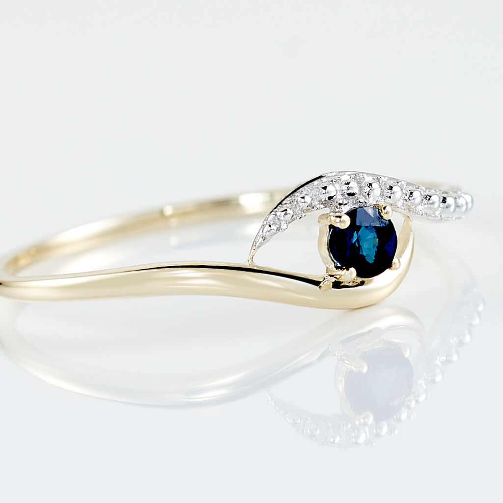 Bague Or Jaune Karmele Saphir