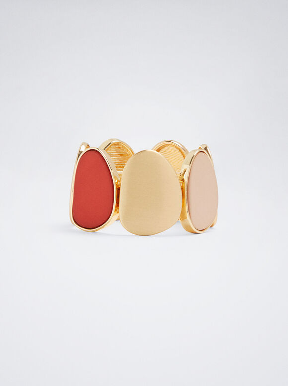 Pulseira elástica com resina - Multicolorida