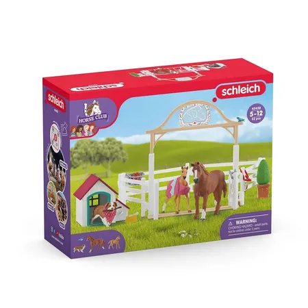 Schleich® 42458 Horse Club - Hannahs Gastpferde mit Hündi