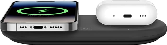 Belkin BoostCharge Pro 2i1 Magnetic Qi2 trådløs oplader (sort)
