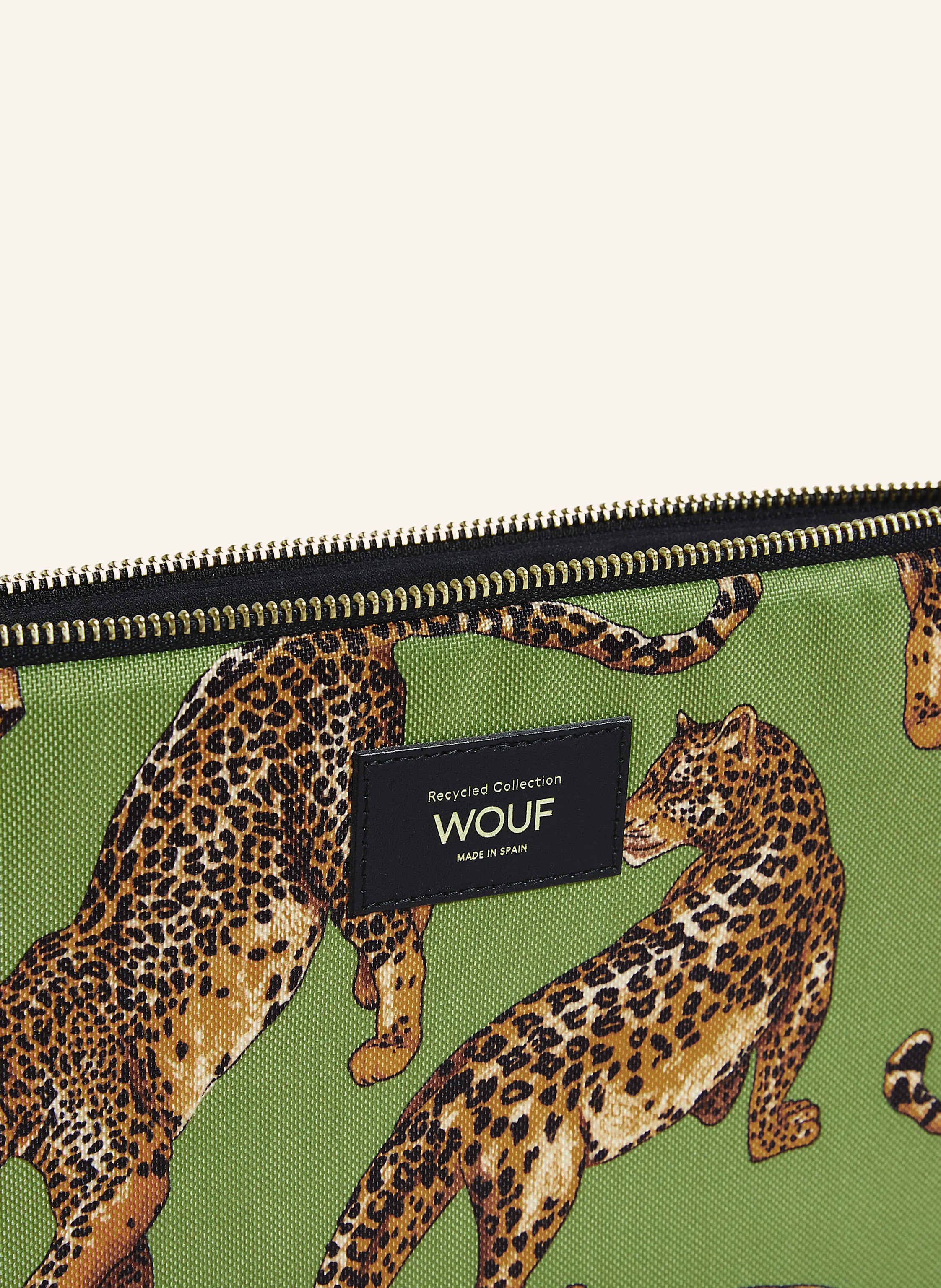WOUF Laptop-Hülle OLIVE LEOPARD