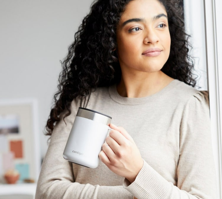 Mug isotherme Streeterville 41 cl Contigo + 250g chocolat en poudre Monbana