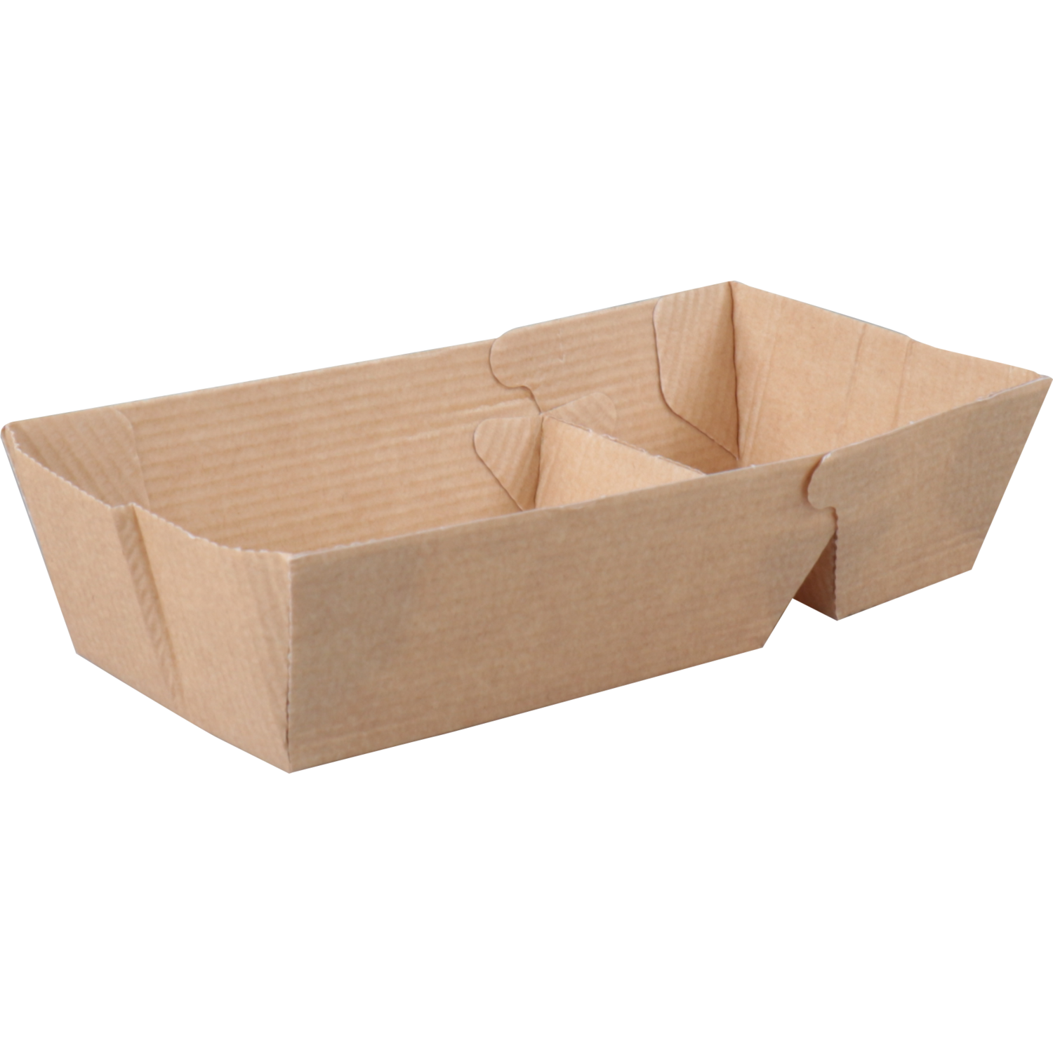 Depa Bak, Ersatzpapier, A23, Golfpapieren snacklijn, snackbak, 141x60x37mm, bruin
