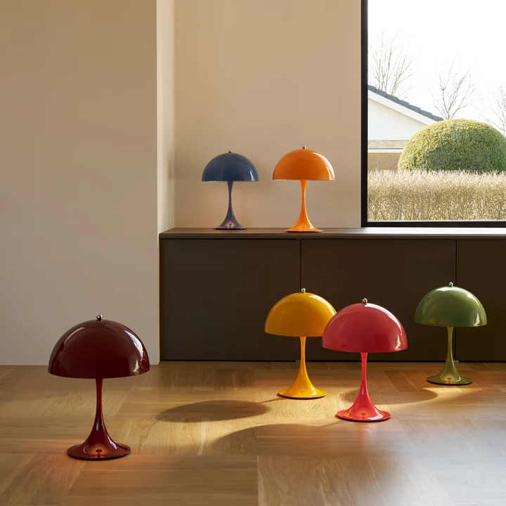 Louis Poulsen - Panthella 250 Portable V3 Akku LED-Tischleuchte, opak burgund