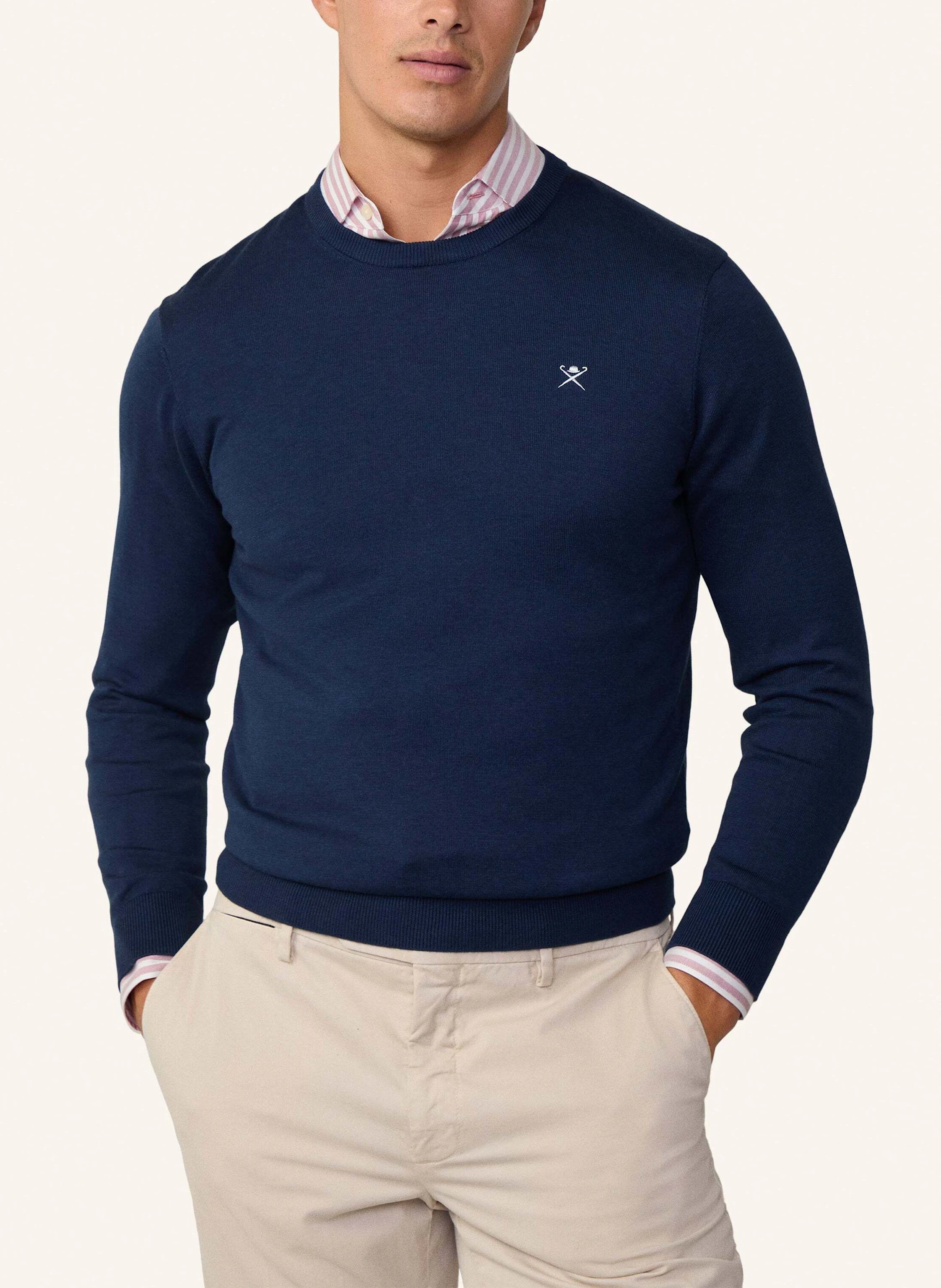HACKETT LONDON Pullover COTTON SILK CREW