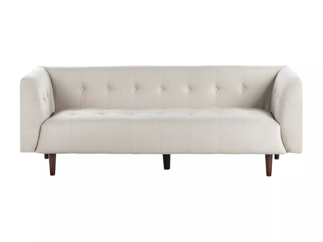 Canapé 3 places en tissu beige clair BYSKE