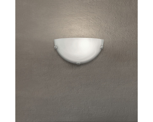 Wandlamp, 1-lichts, 16x30 cm, Mauritius wit