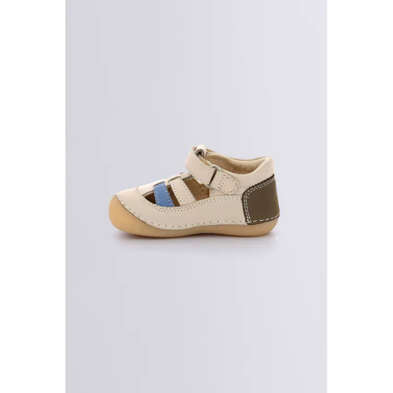 Sushy Beige kaki SALOMÉS Cuir Garçon