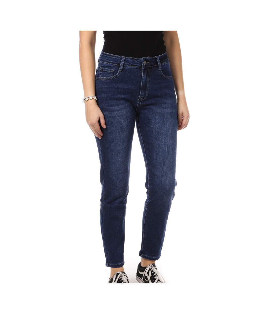 Jean Mom Fit Bleu Foncé Femme My Tina's 270