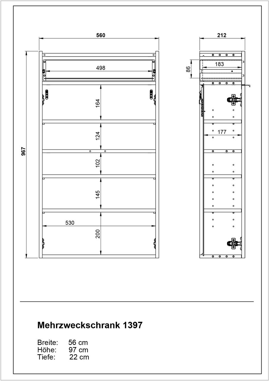 XORA Hängeschuhschrank AMECA