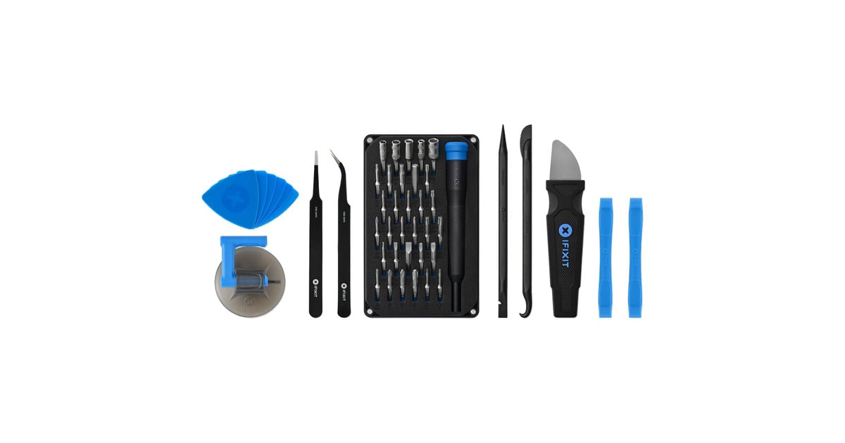 iFixitPro Tech Go Toolkit gereedschapsset  (Zwart/blauw)