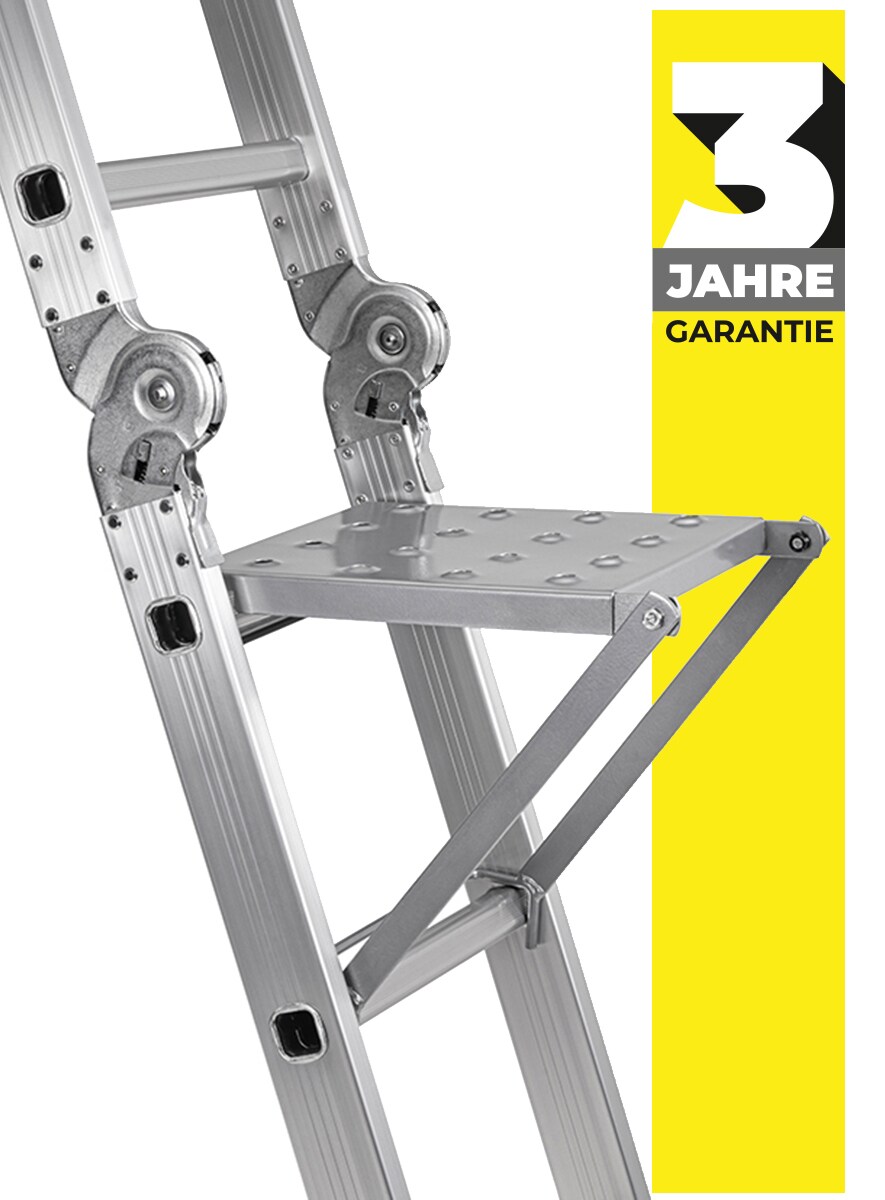 Ablagefläche für Craftfull Mehrzweckleiter CF-104A, zum Einhängen, Stahl, einklappbar, max. 30 kg