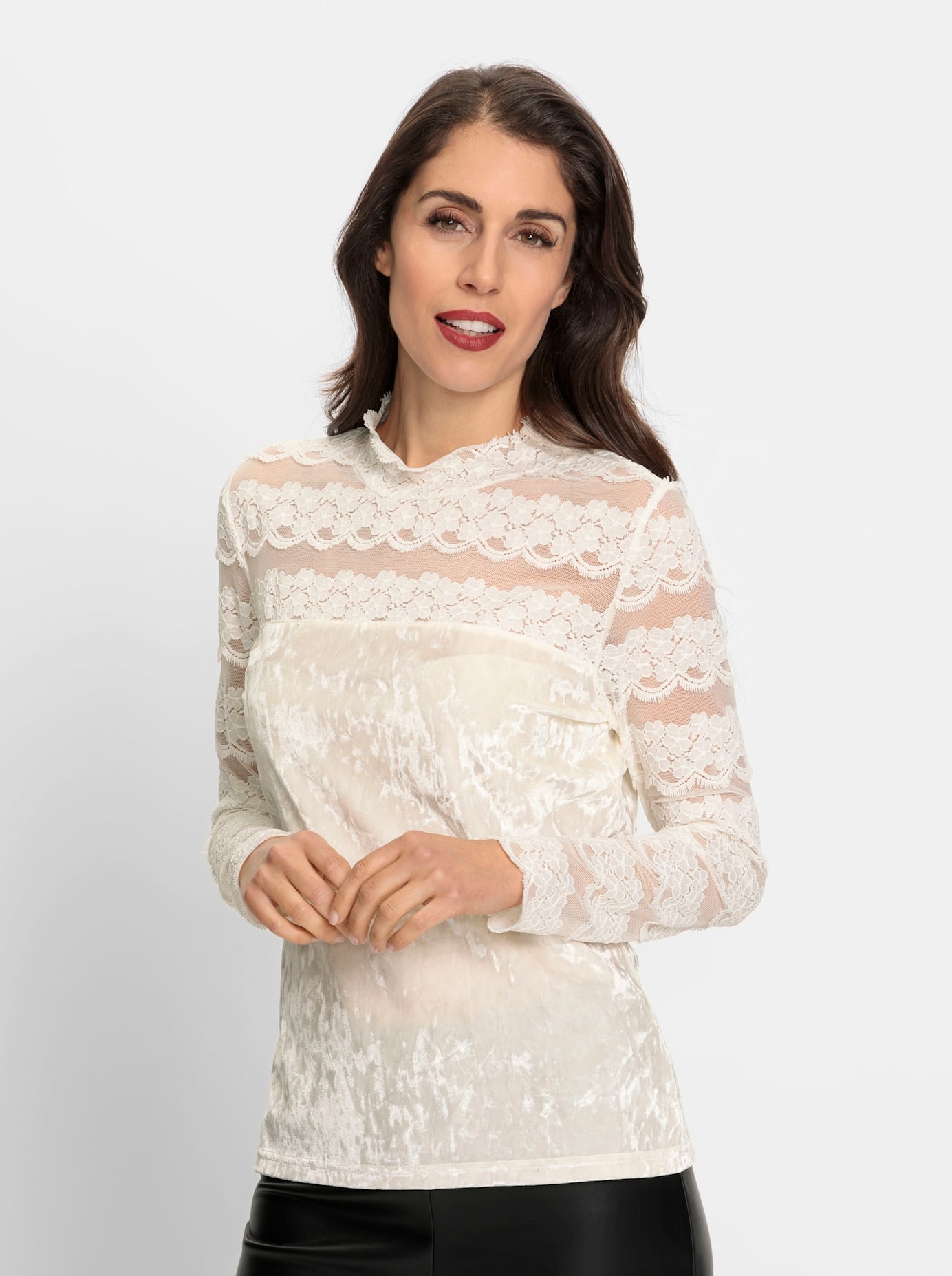 heine Spitzenshirt »Spitzen-Shirt«, 1 Stk.