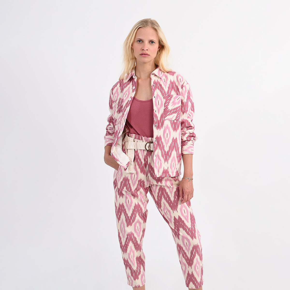 MOLLY BRACKEN<br>Calças justas estampadas