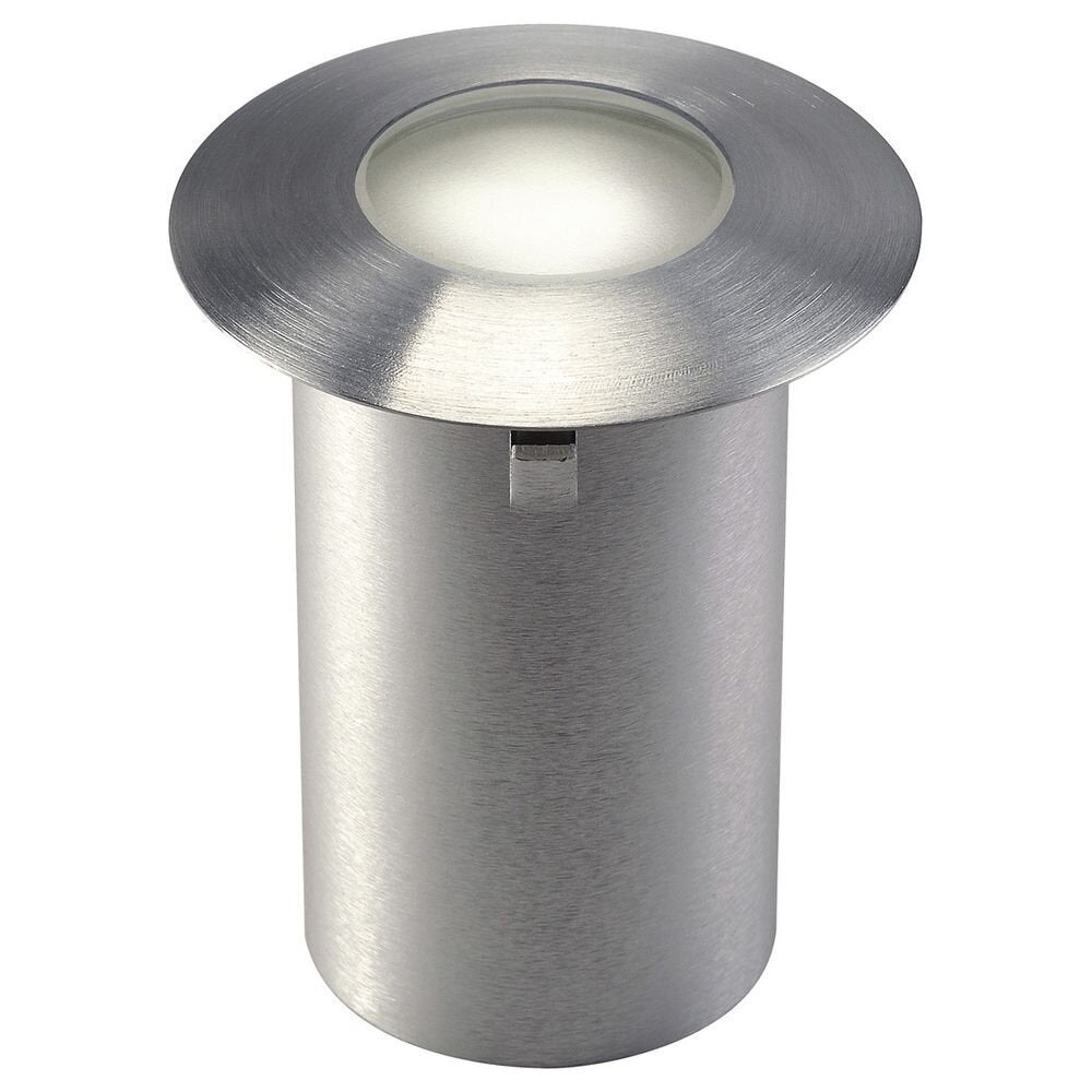 LED-inbouwspot Trail Light, 3000 K, warm wit, roestvrij staal 316, glas
