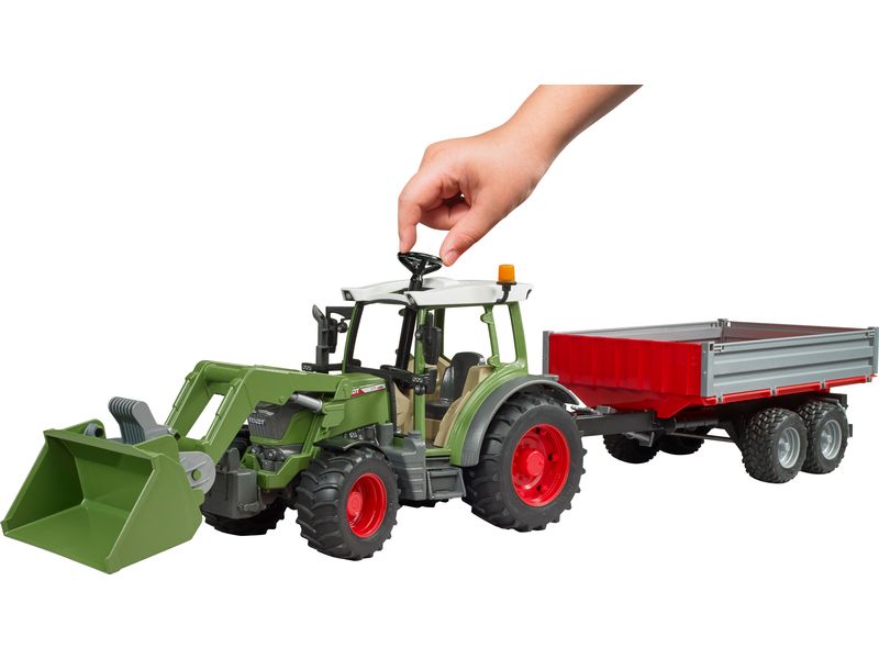 Bruder Spielwaren Track Builder Fendt Vario 211 mit Frontla Spielzeug-Traktor
