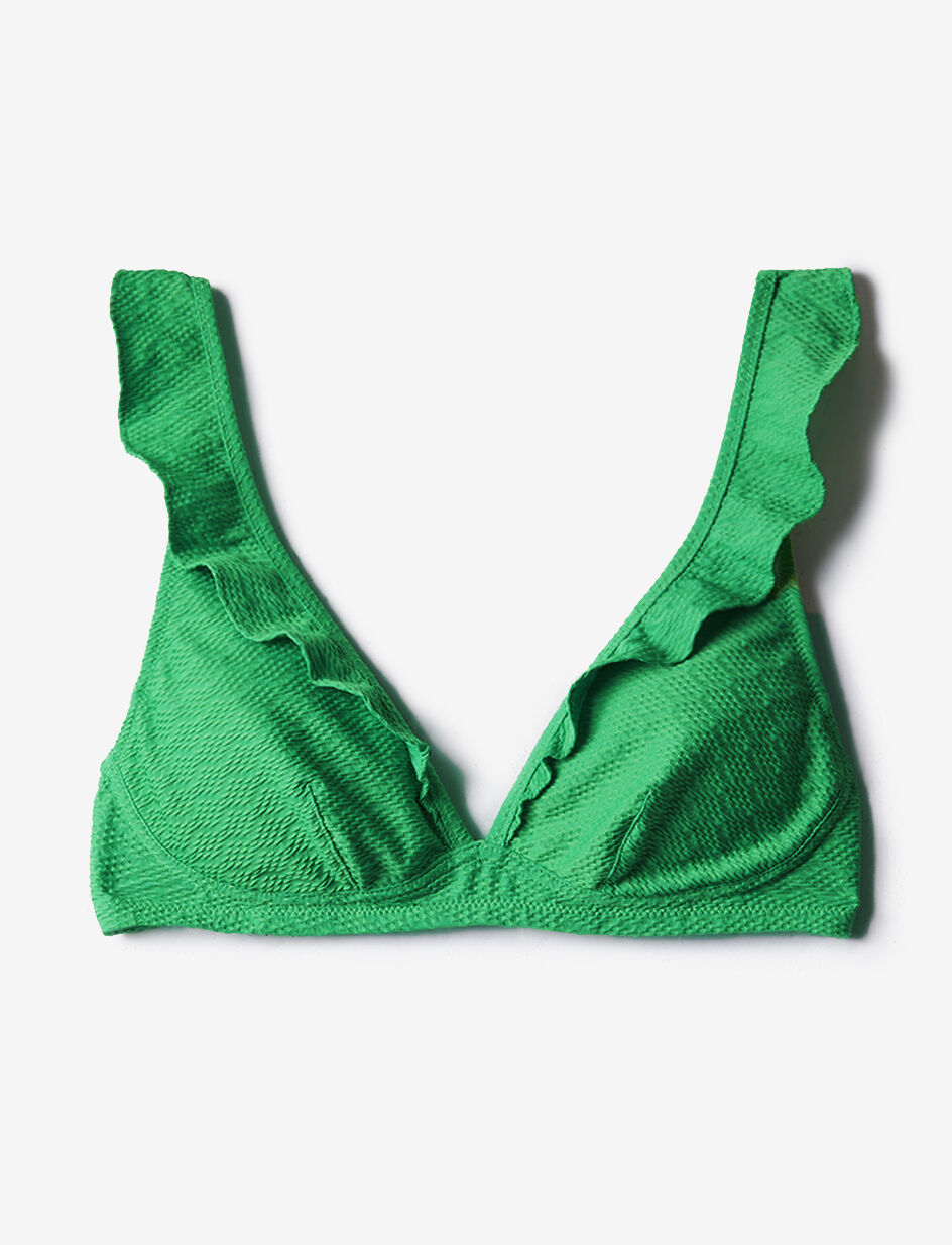 Haut de maillot de bain triangle sans armatures paddé